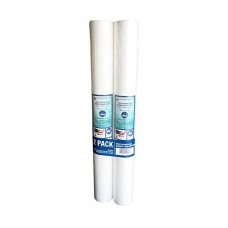 WFD  WF-SP201 2.5"x20" 1 Micron Sediment Water Filter Cartridge  Spun Polypropylene  Fits in 20" Standard Size Housings of Filtration Systems (2 Pack) - B076XWNKT8